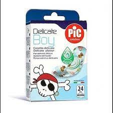 PIC DELICATE KIDS (BOY) PLASTER MEDIUM 24 PCS