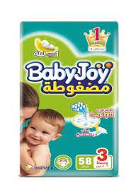 BABYJOY 3 (STRETCH) MEDIUM (6-12KG) 58 PCS
