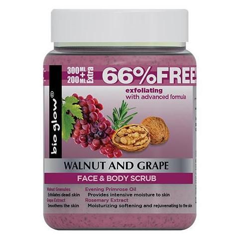 BIO GLOW FACE SCRUB WALNUT&GRAPE 500ML