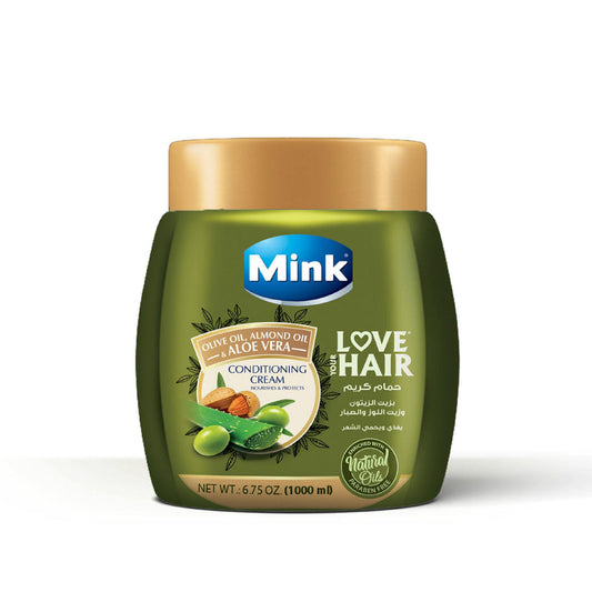 Mink Conditioning Cream(OliveAloe Vera) 1000Ml