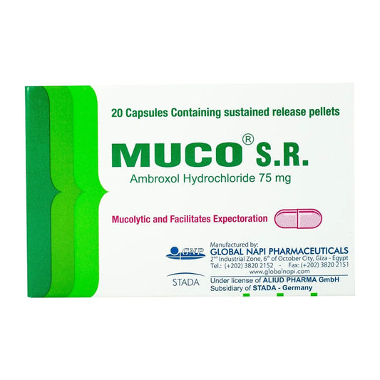 MUCO SR 75MG 20CAP