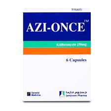 AZI-ONCE 250 MG 6 TAB