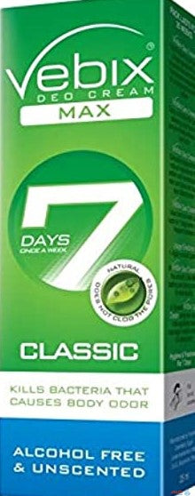 VEBIX CREAM فيبكس مزيل للرائحة العرقية اخضر 15 مل