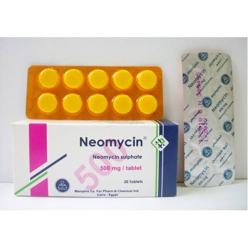 Neomycin 500 Mg 20 Tab
