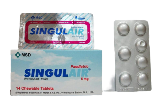 SINGULAIR PED 5MG 14CHEW.TAB