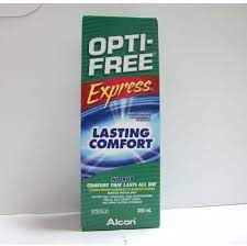 OPTI-FREE EXPRESS SOL355ML تمثل عدسات لاصقة