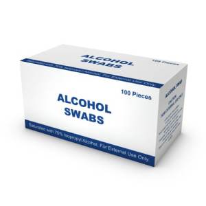 ALCOHOL SWAB سواب كحول 100 قطعة