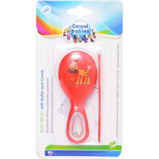 CANPOL BABIES CODE 2/419 فرشاه +مشط الوان