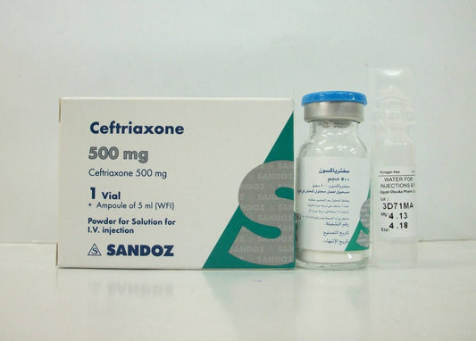 CEFTRIAXONE 500 GM IV 1 AMP