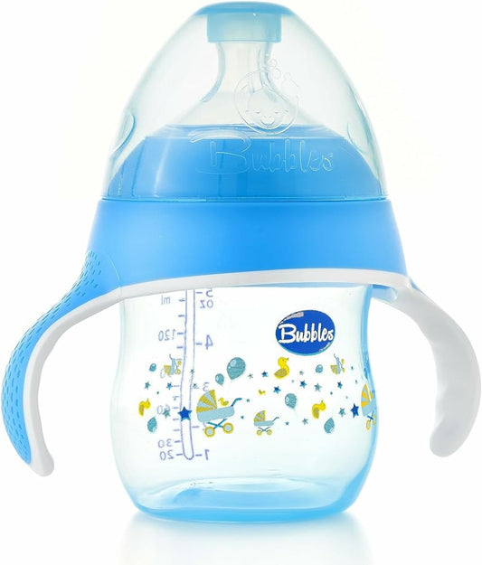BUBBLES FEEDING BOTTLE NATURAL 150ML (8065) بيبرونه بيد لبني