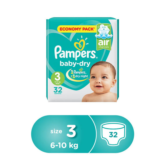 PAMPERS (3) MIDI (6-10KG) 32PCS ميدي