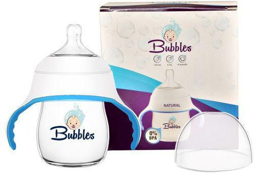 BUBBLES FEEDING BOTTLE NATURAL 150ML (8058) بيبرونه ابيض