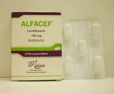 Alfacef 750Mg 5 Tablets