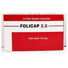 FOLICAP 2.5MG 24 CAP