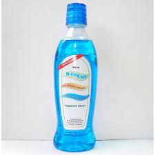 غسول الفم بنكهة النعناع المنعش من بي فريش 500 مل أزرق