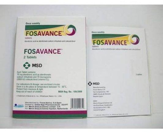 FOSAVANCE 70MG 2TAB