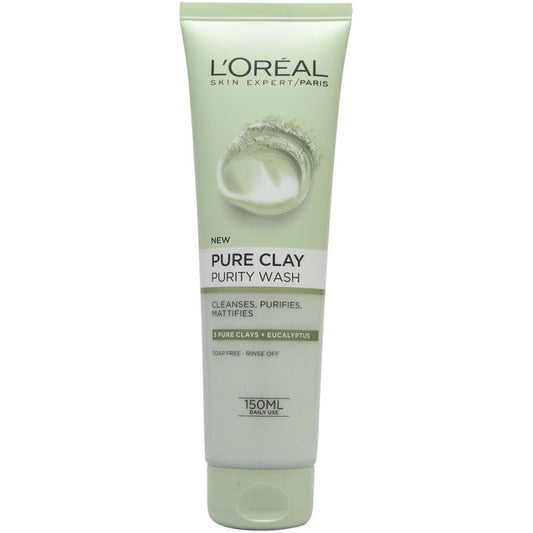 LOREAL PURE CLAY PURIFYING GEL WASH 150ML