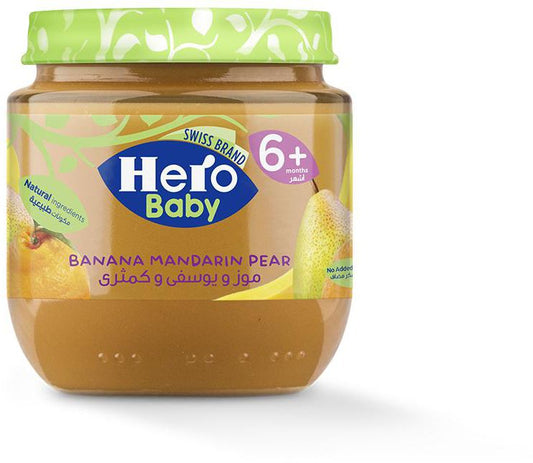 HERO-(BANANA MANDARIN PEAR)130 GLموز ويوسفي وكمثري
