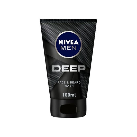 NIVEA DEEP FACE&BEARD WASH FOR MEN 100 ML