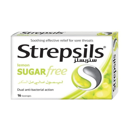STREPSILS SUGAR FREE (LEMON) 16 LOZENGES