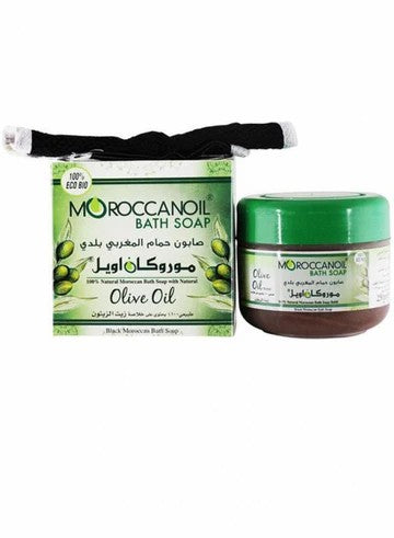 MOROCCAN OIL EUCALYPTUS OIL 250ML صابون+ليفة مغربى