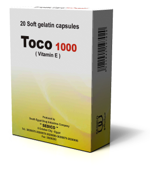 TOCO 1000 MG 20 CAP