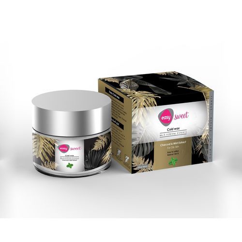EASY SWEET COLD WAX HAIR REM(CHARCOAL) 200GM