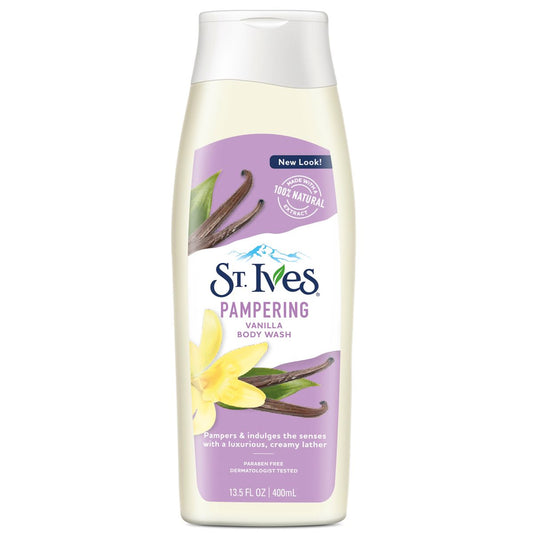 ST.IVES BODY WASH PAMPERING VANILLA 400ML USA