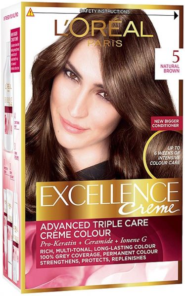LOREAL EXCELLENCE CREME 5 LIGHT BROWN خصم 15