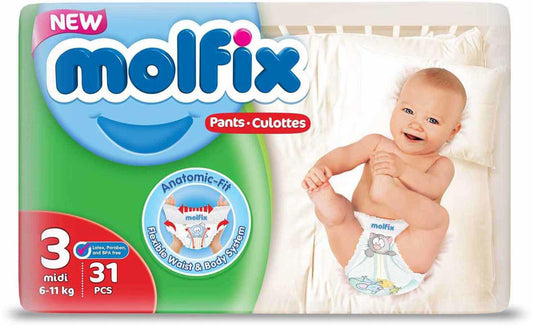 MOLFIX 3 DIAPERS MIDI (3) 31PCS مصري