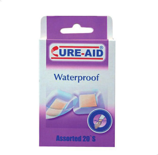 ضمادة كيور إيد المقاومة للغسل، مجموعة متنوعة، 20 قطعة