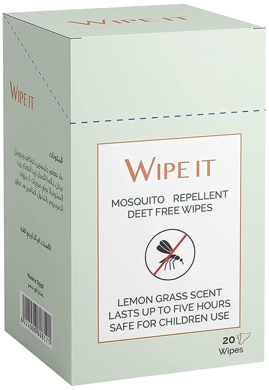 WIPEIT MOSQUITO REPELLENT 20WIPES مناديل طارده