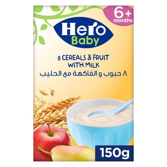HERO BABY GOOD MORNING 150G 8حبوب&فاكهة&حليب