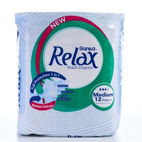 RELAX ADULT PANTS MEDIUM 12PCS Adult Diapers