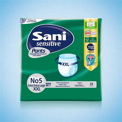 SANI SENSITIVE PANTS X LARGE 20PCS