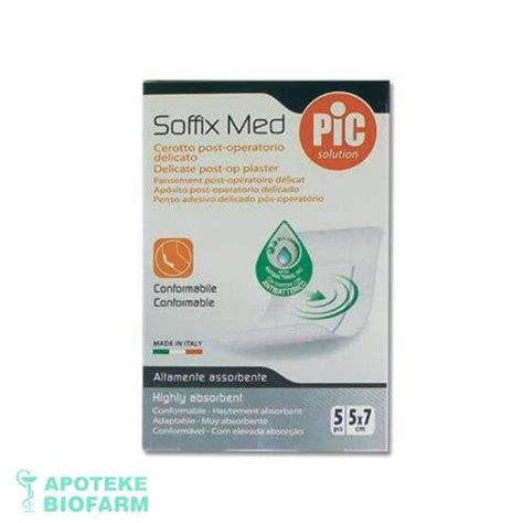 PIC SOFFIX MED 10X15CM 5PCS Sensitive Surgical Plaster