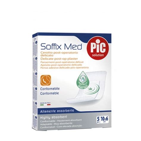 PIC SOFFIX MED 6X10CM 5PCS Sensitive Surgical Plaster