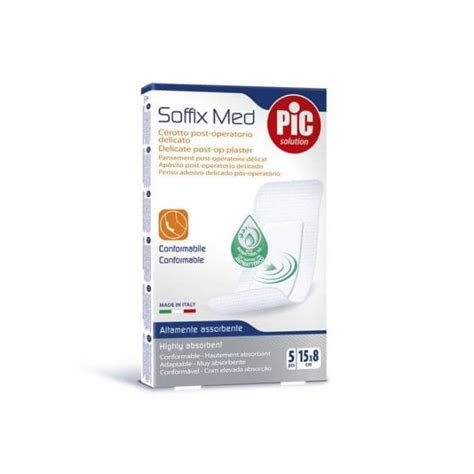 PIC SOFFIX MED 8X15CM 5PCS Sensitive Surgical Plaster