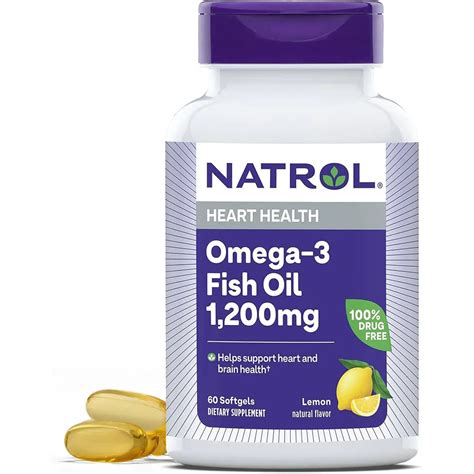NATROL OMEGA 3 FISH OIL 1200 MG 60CAP