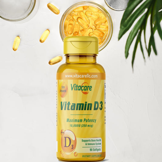 VITA CARE VITAMIN D3 10000IU 250MG 90SOFTGELS