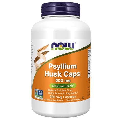 NOW -- PSYLLIUM HUSK CAPS 500MG 200CAP