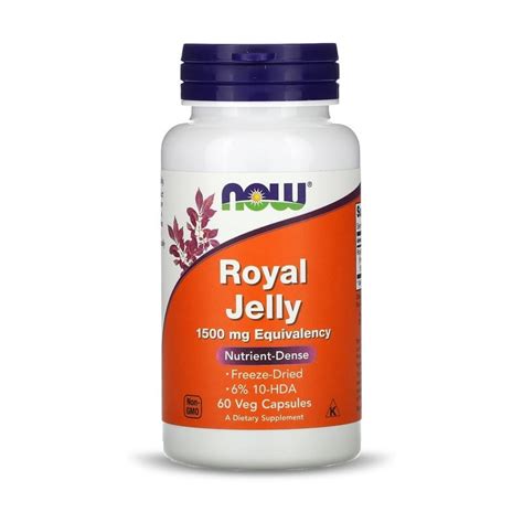 NOW -- ROYAL JELLY 1500 MG 60 CAP
