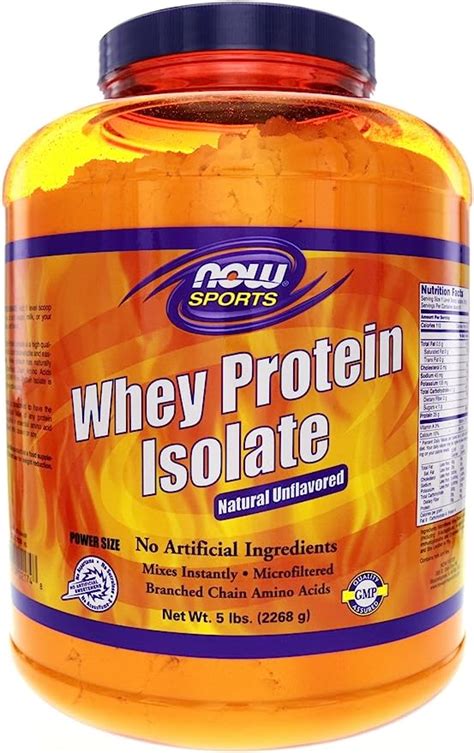 NOW -- WHEY PROTEIN ISOLATE PURE 5LB 2268G