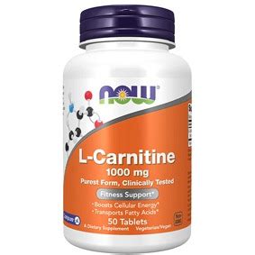 NOW -- L-CARNITINE 1000MG 50TAB