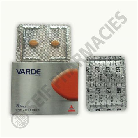 VARDE 20 MG 4 TAB -