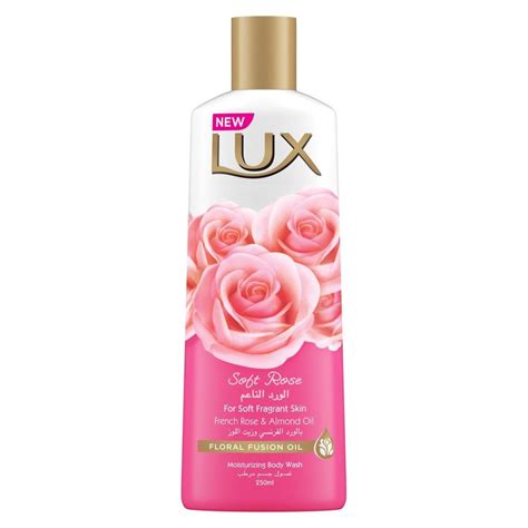 LUX BODY WASH SOFT ROSE 250ML