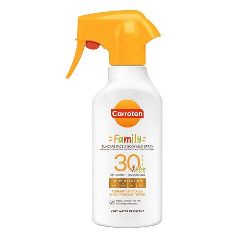 CARROTEN FAMILY FACE&BODY SUNSCREEN MILK SPF30 270ML