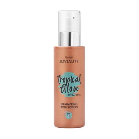 JOVIALITY TROPICAL GLOW ROSE SPF15 BODY LOTION 120ML