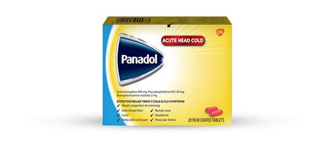 PANADOL ACUTE HEAD COLD 20 TAB (COMTREX) --