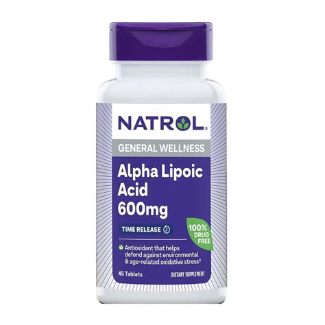 NATROL ALPHA LIPOIC ACID 600MG 45 TAB